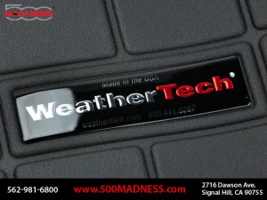 FIAT 500 Cargo Area Liner - All Weather - WeatherTech - Black - w/ Beats Audio